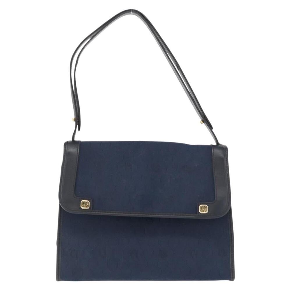 Dior Honeycomb Canvas Shoulder Bag Navy